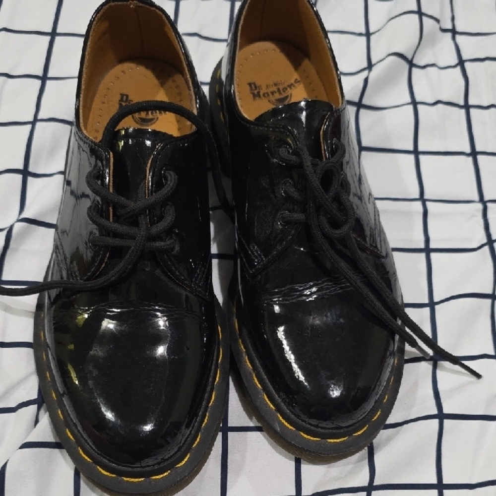 Dr. Martens Glossy Black  Oxfords - Picture 8 of 8